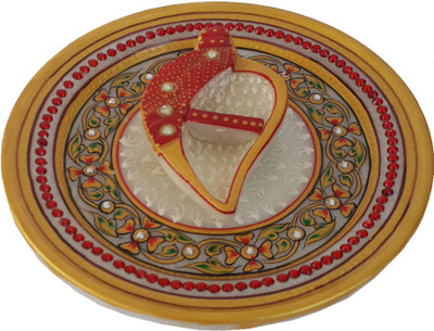 

DivineCrafts Makrana Marble Kundan Studded Multiutility Marble(1 Pieces, Multicolor)