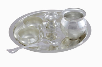 

Vedic Vaani Sanskar Steel(6 Pieces, Silver)