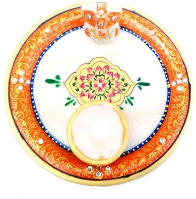 

Chitra Handicraft Marble Puja Thali Marble(1 Pieces, Orange)