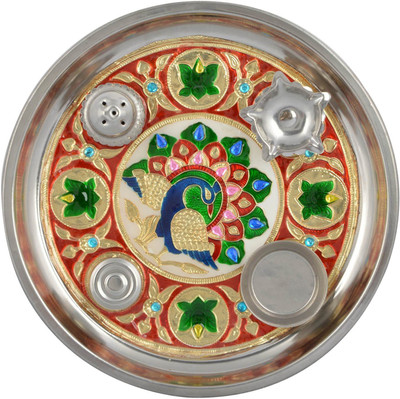 

Rajkruti Handmade Peacock Design Steel(1 Pieces, Steel, Multicolor)