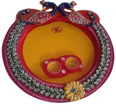 

Ruchi World Peacock Design Wooden(2 Pieces, Multicolor)