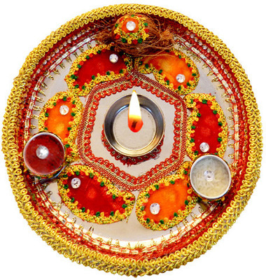 

Anant Special Bond Bhai Dooj Thali Stainless Steel(5 Pieces, Multicolor)