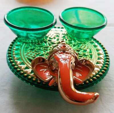 Ira Creations Plastic Pooja & Thali Set(Green) available at flipkart for Rs.149
