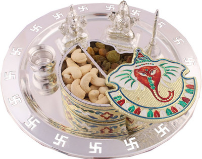 

Raj Laxmi Silver Plated(6 Pieces, Silver)