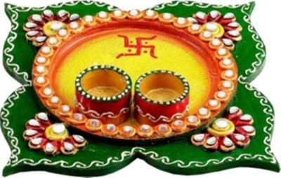 

SIDHIVINAYAK ENTERPRISES Pooja Thali Wooden(3 Pieces, Multicolor)