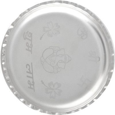 

Shreeng Silver Plated GL 8 inchi Pooja Set 8 Pcs. ( 20cmx20cmx7cm) Stainless Steel(Silver)