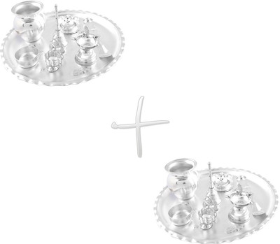 

G S Museum Silver Plated(16 Pieces, Silver)