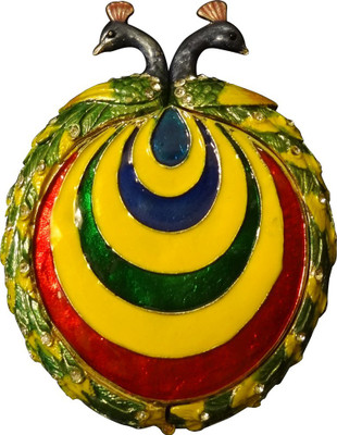 

The Divine Luxury Chopra Peacock Silver Plated(1 Pieces, Multicolor)