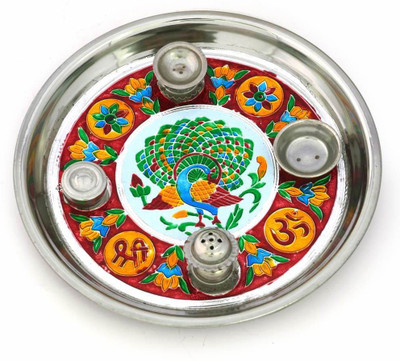 

Shilpbazaar Meenakari Work Steel(1 Pieces, Silver)