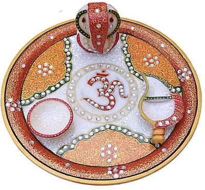 

Chitra Handicraft Orange Ganesh Marble(1 Pieces, Orange)