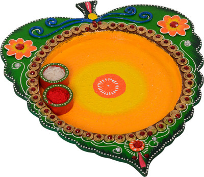 

eCraftIndia Designer Leaf Wooden(3 Pieces, Green, Orange, Yellow)