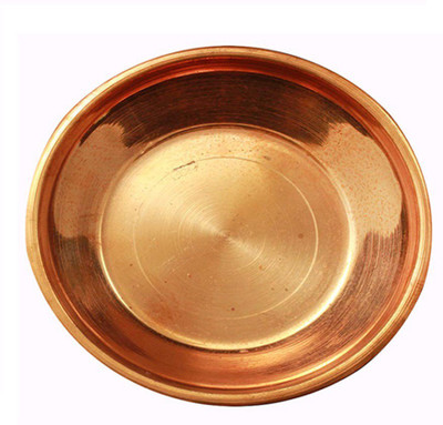 

Divine Temples Copper Plain Plate - 20.5 cms Diameter Copper(1 Pieces, Brown)