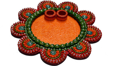 

eCraftIndia Papier Mache Colorful Ceramic, Wooden(1 Pieces, Multicolor)