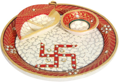 40% OFF on Handicrafts Paradise Stoneware Pooja & Thali Set(1 Pieces, Multicolor) 40% OFF on Handicrafts Paradise Stoneware Pooja & Thali Set(1 Pieces, Multicolor)