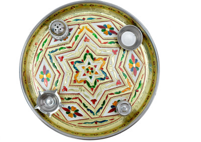 

Sai Decor Designer Minkari heavy 11 inch Stainless Steel(5 Pieces, Multicolor)