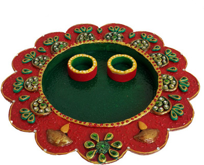 

DivineCrafts Papier-Mache Elegant Multiutility Wooden(1 Pieces, Multicolor)