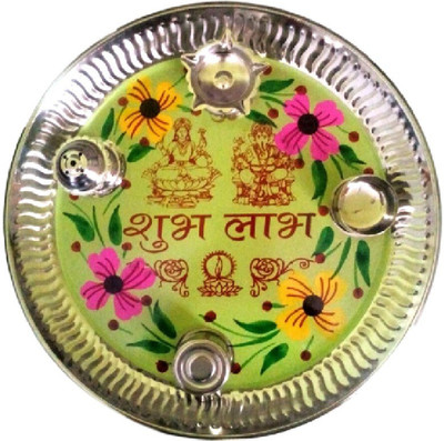 

Divine Temples Rakhi Pooja Thali Steel(1 Pieces, Multicolor)
