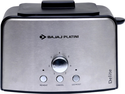 

Bajaj Platini Delite 800 W Pop Up Toaster(Silver)
