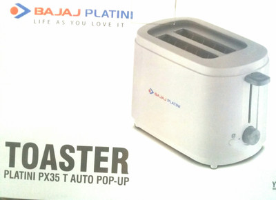 

Bajaj Platini PX35 T AUTO POP UP 750 W Pop Up Toaster(White)