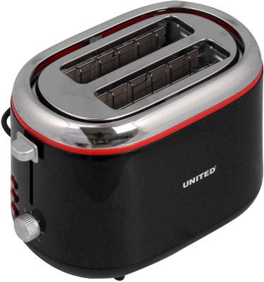 

United TA-3001 850 W Pop Up Toaster(Black)