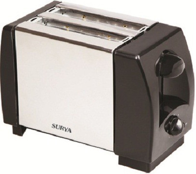 

Surya TOAST-O 750 W Pop Up Toaster(Silver, Black)