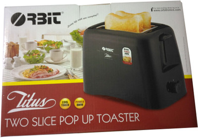 

Orbit Titus 800 W Pop Up Toaster(Black)