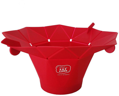 

Swarish Silicone Microwave Popper 906 150 ml Popcorn Maker(Red)