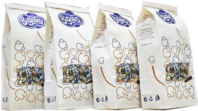 

Biggles Dark and White Chocolate Medium Pack Dark and White Chocolate Popcorn(600 g, Pack of 4)