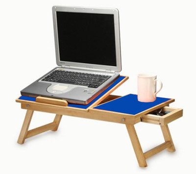 

Teeta Engineered Wood Portable Laptop Table(Finish Color - Blue)
