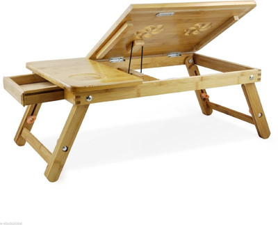 

Rudraksh Enterprises Bamboo Portable Laptop Table(Finish Color - Walnut Brown)