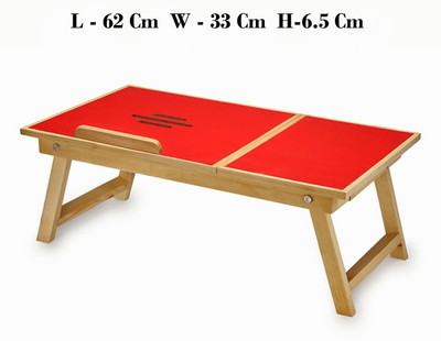 

Shubham99 Engineered Wood Portable Laptop Table(Finish Color - Red)