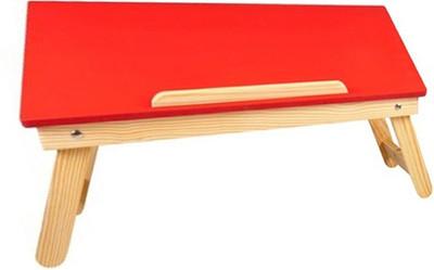 

Cart4Craft matte finish color Solid Wood Portable Laptop Table(Finish Color - Red)