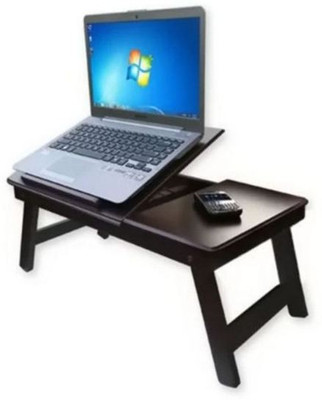 

Onlineshoppee Engineered Wood Portable Laptop Table(Finish Color - Walnut Brown)