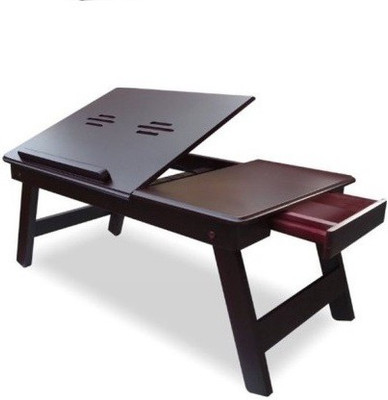 

IBS Engineered Wood Portable Laptop Table(Finish Color - BROWN)