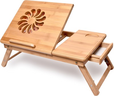 Bamboo Arts Solid Wood Portable Laptop Table(Finish Color - Brown) at flipkart