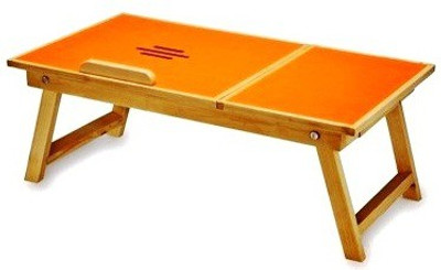 

Sreshta Engineered Wood Portable Laptop Table(Finish Color - ORANGE)
