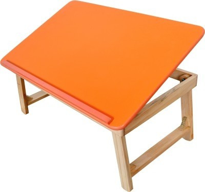 

Quality Creations Engineered Wood Portable Laptop Table(Finish Color - Orange)