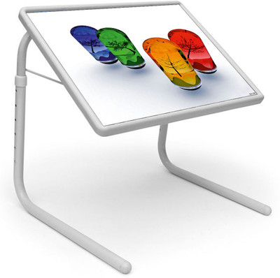 

Shopper52 Plastic Portable Laptop Table(Finish Color - White)