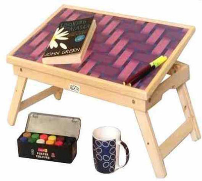 

Ekta Product Solid Wood Portable Laptop Table(Finish Color - Light Oak)