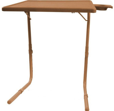 

Table Mate II ADJUSTABLE FOLDING KIDS HOME OFFICE READING WRITING BEIGE MATE WITH CUPHOLDER Plastic Portable Laptop Table(Finish Color - Beige)
