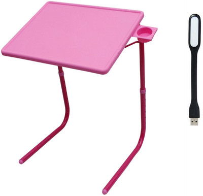 

NA Pink Plastic Portable Laptop Table(Finish Color - Pink)