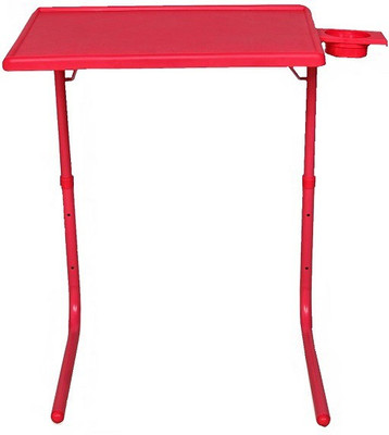 

Table Mate II ADJUSTABLE FOLDING KIDS HOME OFFICE READING WRITING RED MATE WITH CUPHOLDER Plastic Portable Laptop Table(Finish Color - Red)