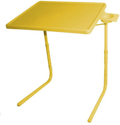 

Tablemate ADJUSTABLE FOLDING KIDS MATE HOME OFFICE READING WRITING STUDY YELLOW TABLEMATE WITH CUPHOLDER Plastic Portable Laptop Table(Finish Color - Yellow)