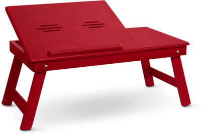 

Colorwood Solid Wood Portable Laptop Table(Finish Color - Red)