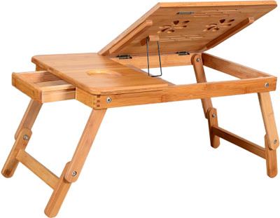 

Furniture House Solid Wood Portable Laptop Table(Finish Color - NATURAL WOOD)
