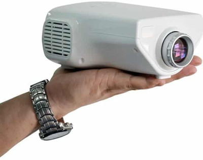 

Voltegic ® E03 Digital Video Proyector Home Cinema Theater 50 lm LED Corded Portable Projector(White)