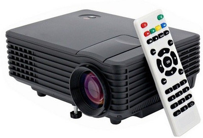 

Voltegic ® Mini Multimedia Home Theater Projectors USB HDMI 800 lm LED Corded Portable Projector(Black)