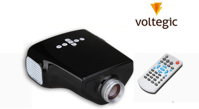 

Voltegic ™ Proyector MINI E03 Home Education USB/VGA/AV/TV/HDMI 50 lm LED Corded Portable Projector(Black)