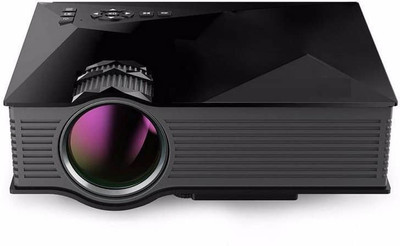 

VibeX ® Wireless WIFI UC-46 Mini Multimedia Video Home Cinema LED 1200 lm LED Corded Portable Projector(Black)