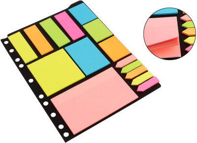 

Pigloo Sticky Notes & Page Markers, 250 Assorted Size Notes, 125 Page Markers, Assorted Colors, 25 Sheets Per Pad, Binder Pack, 6 Colors(Set Of 1, Multicolor)